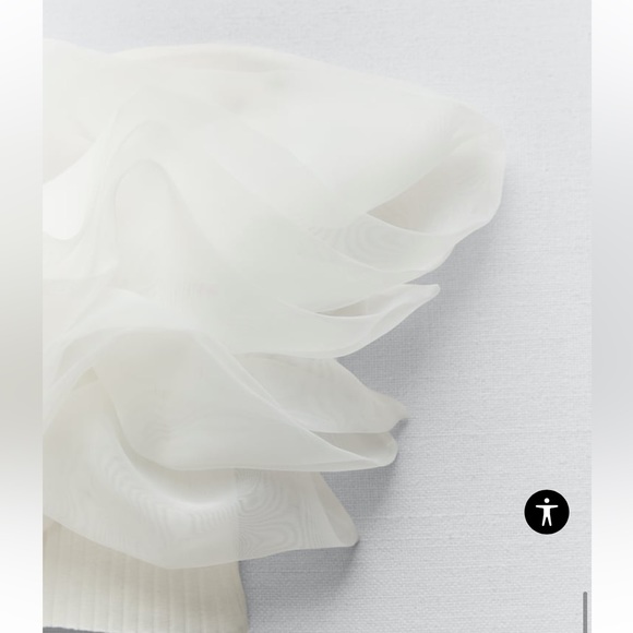 Zara Organza Tube Top - Picture 5 of 6